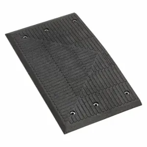 GRAINGER GNRS3501BL Speed Bump End Cap, Rubber, Black, 19 3/4 Inch Lg, 35 3/8 Inch Width, 2 Inch Ht | CQ4ZKC 49ZZ39