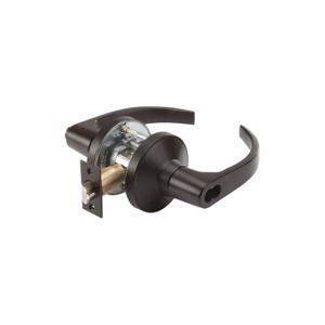 GRAINGER GP 148 BSN 613 234 ASA SFL Door Lever Lockset, Grade 2, Bsn Curved, Oil Rubbed Bronze, Not Keyed | CP9CRJ 53DL52