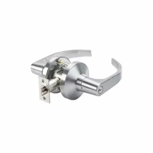 GRAINGER GP 148 BSN 626 234 ASA SCC Door Lever Lockset, Grade 2, Bsn Curved, Satin Stainless Steel | CP9CRK 53DL63