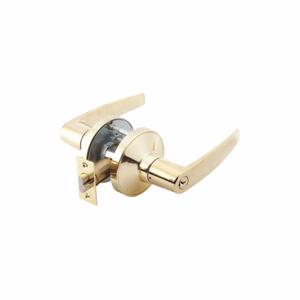 GRAINGER GP 115 MIA 605 234 ASA SCC Door Lever Lockset, Grade 2, Mia Straight, Bright Brass | CP9CUN 53DL20