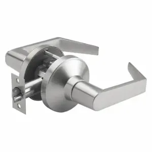 GRAINGER GP 126 PHL 626 234 ASA Door Lever Lockset, Grade 2, Phl Angled, Satin Stainless Steel, Not Keyed, Lever | CP9CUL 53DL49