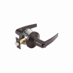 GRAINGER GP 176 MIA 613 234 ASA Door Lever Lockset, Grade 2, Mia Straight, Oil Rubbed Bronze, Not Keyed | CP9CTD 53DL72