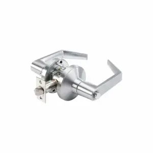 GRAINGER GP 176 PHL 626 234 ASA Door Lever Lockset, Grade 2, Phl Angled, Satin Stainless Steel, Not Keyed | CP9CUH 53DL76