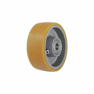 GRAINGER GTH 200/20K-BB0.5 Polyurethane Tread On Iron Core Wheel, 7 7/8 Inch Wheel Dia, 2 Inch Wheel Width, Yellow | CQ3VLT 489A86