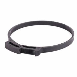 GRAINGER HC-105-PA66-BK Hose Clamp, Nylon, Black, Double Tooth, 4.11 Inch 4.35 Inch Clamping Dia | CQ4UUP 56LW57