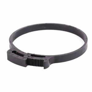 GRAINGER HC-85-PA66-BK Hose Clamp, Nylon, Black, Double Tooth, 3.34 Inch 3.54 Inch Clamping Dia | CQ4UUL 56LW54