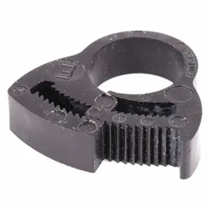 GRAINGER HC-E-PA66-BK Hose Clamp, Nylon, Black, Double Tooth, 0.54 Inch 0.6 Inch Clamping Dia | CQ4UTM 56LW30