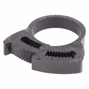 GRAINGER HC-J-PA66-BK Hose Clamp, Nylon, Black, Double Tooth, 0.82 Inch 0.93 Inch Clamping Dia | CQ4UTR 56LW34