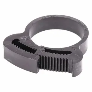 GRAINGER HC-K-PA66-BK Hose Clamp, Nylon, Black, Double Tooth, 0.88 Inch 0.99 Inch Clamping Dia | CQ4UTT 56LW35