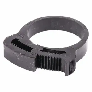 GRAINGER HC-M-PA66-BK Hose Clamp, Nylon, Black, Double Tooth, 1.04 Inch 1.18 Inch Clamping Dia | CQ4UTV 56LW37