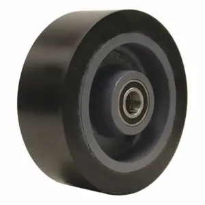 GRAINGER HC08030S6-16-6205-826 Polyurethane Tread On Iron Core Wheel, 8 Inch Wheel Dia, 3 Inch Wheel Width, Black, Hard | CQ3VLY 52YU01