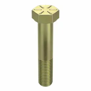 GRAINGER HCSG8ZY18434 Hex Head Cap Screw, Steel, Grade 8, Zinc Yellow, 1 8, Coarse, 4 3/4 Inch Length | CQ6XLQ 30Z347