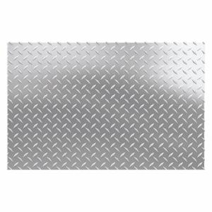 GRAINGER HDP.125X12-48 Carbon Steel Rectangular Tread Plate, 1/8 Inch Thick, 12 Inch X 4 Feet Nominal Size | CQ7FWX 3DRV4