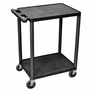 GRAINGER HE32-B Utility Cart, 300 Lbs. Load Capacity, Number of Shelves 2 | CD3YBK 9LDF2