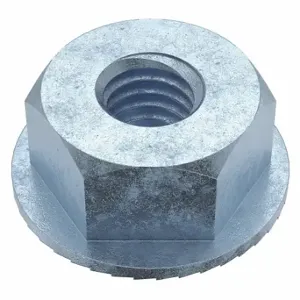 GRAINGER HFNFI2-100-100P Lock Nut, Top Lock Distorted Thread, #10-32 Thread Size, Steel, Grade 2, Zinc Plated | CQ2JUV 4FAY1