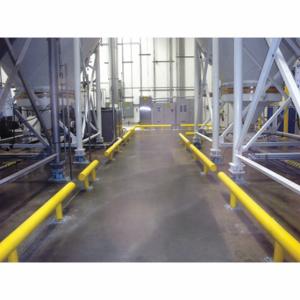 GRAINGER HGR-1-072-14 3/4-P Guard Rail System, Floor Mounted Guard Rail Mounting, Steel/High Density Polyethylene | CP9XXD 8EEF3