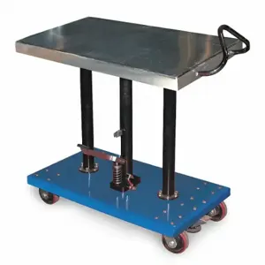 GRAINGER HT-10-2036A Manual Mobile Post-Lift Table, 1000 lb Load Capacity | CQ2NGA 4ZD21