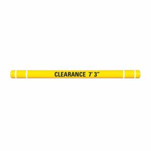 GRAINGER HTGRD7120YW Clearance Bar, 7 3/8 Inch Outside Dia, 120 Inch Overall Length, Yellow | CQ3NYA 53KA20