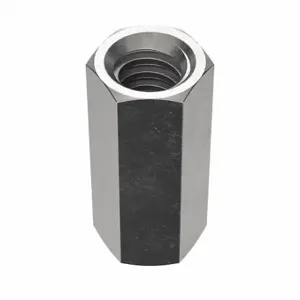 GRAINGER HXCNSSR346 Coupling Nut, 3/4 Inch -6 Thread, 1 Inch Hex Width, Stainless Steel, 18-8, Plain, 2 PK | CQ2AEW 33P076