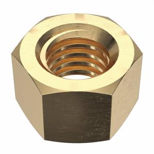 GRAINGER HXNTBSL1124 Hex Nut, 1 1/2 4 Thread, 2 1/4 Inch Hex Width, 1 1/2 Inch Hex Height, Brass | CQ2AGC 33P191