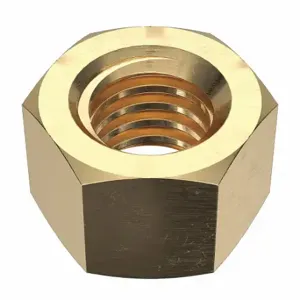 GRAINGER HXNTBSL1124 Hex Nut, 1 1/2 4 Thread, 2 1/4 Inch Hex Width, 1 1/2 Inch Hex Height, Brass | CQ2AGC 33P191