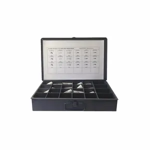 GRAINGER JBDL24AGUXX Fastener Assortment, 1/4 to 3/8 Inch Size, 1/2 to 1 1/2 Inch Length, Stainless Steel, 645 Pieces | CG9WJV 402K09