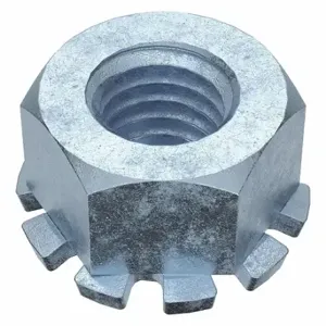 GRAINGER KEP8005000-100P Lock Nut, Lock Nut with External Tooth Lock Washer, M5-0.80 Thread Size, Steel, Class 8 | CQ2JQV 4EGA4