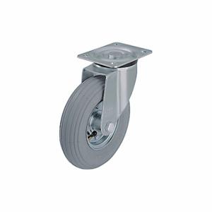 GRAINGER L-P 220R-SG Plate Caster With Pneumatic Wheels, 8 11/16 Inch Dia, Swivel Caster | CQ4UNY 483N28