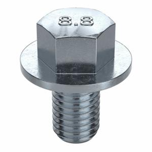 GRAINGER L01258.100.0020 Flange Bolts, Steel, Class 8.8, Zinc Plated, 20 mm Length, Fully Threaded, Metric | CR3CUK 156Y76