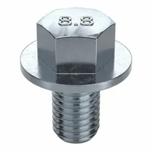 GRAINGER L01258.100.0020 Flange Bolts, Steel, Class 8.8, Zinc Plated, 20 mm Length, Fully Threaded, Metric | CR3CUK 156Y76