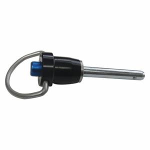 GRAINGER LBH-114 Quick Release Pin, Ring Handle, Steel, Zinc Finish, 1/4 Inch Shank Dia | CQ4CRZ 410D78