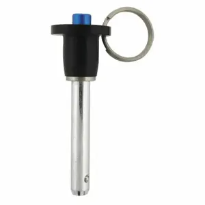 GRAINGER LBR-144 Quick Release Pin, Button Handle, Stainless Steel, Zinc Finish, 1/2 Inch Shank Dia | CP8JPM 410J48