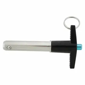 GRAINGER LBT-116 Quick Release Pin, T-Handle, Stainless Steel, Zinc Finish, 1/4 Inch Shank Dia | CQ7FPY 410K89