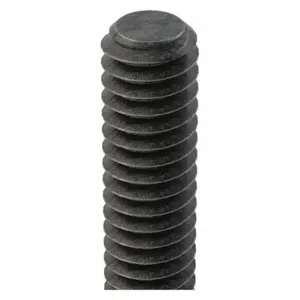 GRAINGER 56101 Fully Threaded Rod, 1 1/8 7 Thread Size, Steel, Grade 2, Black Oxide | CR3DBE 10P648