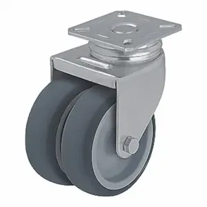 GRAINGER LDA-TPA 50G Low-Profile Standard Plate Caster, 2 Inch Dia, Swivel, Soft | CQ6XZU 490V36