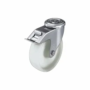 GRAINGER LER-PO 100R-FI Bolt Hole Caster, 3 7/8 Inch Dia., 330 lbs. Capacity, Swivel | CJ2HGC 490U60