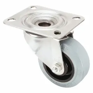 GRAINGER LEX-POEV 80XR-SG Corrosion-Resistant Standard Plate Caster, 3 1/8 Inch Dia | CQ6XWY 44YU31