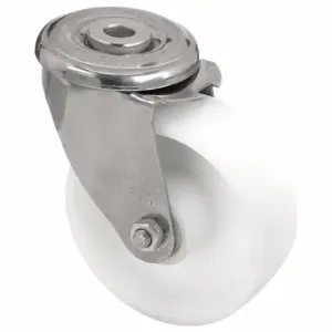 GRAINGER LEXR-PO 100XR Corrosion-Resistant Bolt-Hole Caster, 3 7/8 Inch Wheel Dia, 330 Lb, Swivel Caster | CP7RTH 44YU53