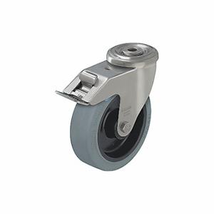 GRAINGER LEXR-POEV 100XR-SG Corrosion-Resistant Bolt-Hole Caster, 3 7/8 Inch Wheel Dia, 330 Lb, Swivel Caster | CP7RTJ 44YU50