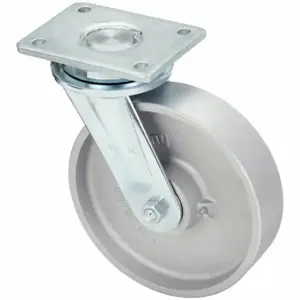 GRAINGER LO-G 200K Standard Plate Caster, 7 7/8 Inch Dia, 9 5/8 Inch Height, Swivel | CQ6YHW 489D13