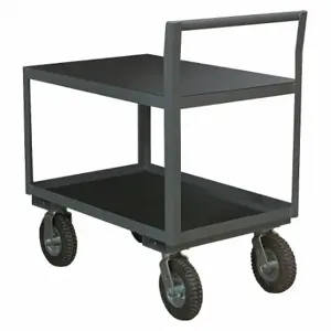 GRAINGER LIC-2448-2-95 Low-Profile Instrument Cart with Lipped & Flush Metal Shelves, 48 Inch Size x 24 in | CQ2MEG 8Z416