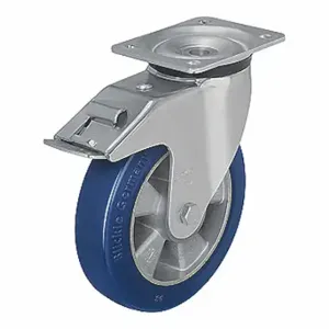 GRAINGER LK-ALBS 125K-1-FI Standard Plate Caster, 3 7/8 Inch Dia, 6 1/8 Inch Height, Swivel | CQ6YCM 489C59