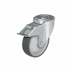 GRAINGER LKR-POTH 125KA-FI Bolt Hole Caster, 4 7/8 Inch Dia., 770 lbs. Capacity, Swivel | CJ2HGB 490W28