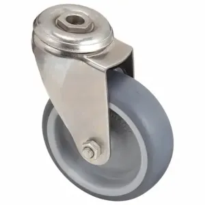 GRAINGER LKRXA-TPA 101G Corrosion-Resistant Bolt-Hole Caster, 3 7/8 Inch Wheel Dia, 240 Lb, Swivel Caster | CP7RTE 44YU59