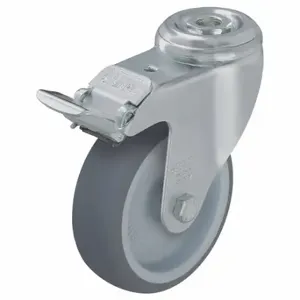 GRAINGER LKRXA-TPA 126G-FI Corrosion-Resistant Bolt-Hole Caster, 4 7/8 Inch Wheel Dia, 265 Lb, Swivel | CP7RTK 44YU70