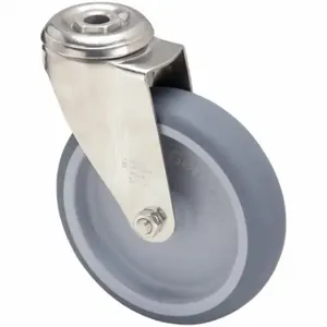 GRAINGER LKRXA-TPA 126G Corrosion-Resistant Bolt-Hole Caster, 4 7/8 Inch Wheel Dia, 265 Lb, Swivel Caster | CP7RTL 44YU55