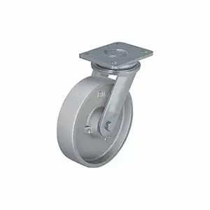 GRAINGER LO-G 150K Standard Plate Caster, 5 7/8 Inch Dia, 7 7/8 Inch Height | CQ6YEQ 489D56