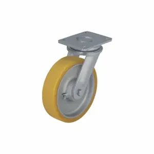 GRAINGER LO-GTH 200K Standard Plate Caster, 7 7/8 Inch Dia, 9 5/8 Inch Height, Swivel | CQ6YHT 489A70