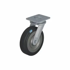 GRAINGER LO-SE 250K Standard Plate Caster, 9 13/16 Inch Dia, 11 5/8 Inch Height, Soft | CQ6YKK 489A74