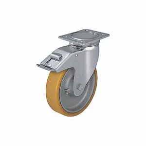 GRAINGER LU-GTH 160K-FI Maintenance-Free Plate Caster, 6 5/16 Inch Dia, 8 Inch Height | CQ2LJJ 489D11